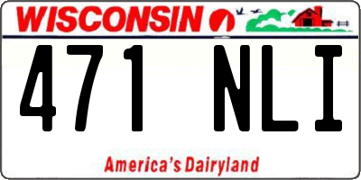 WI license plate 471NLI