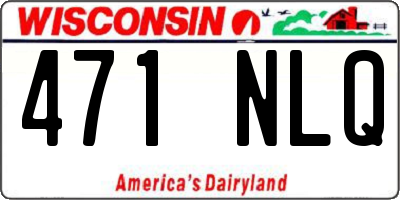 WI license plate 471NLQ