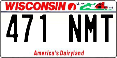 WI license plate 471NMT