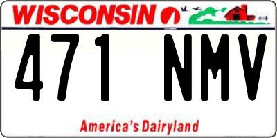 WI license plate 471NMV