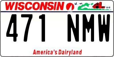 WI license plate 471NMW