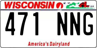 WI license plate 471NNG