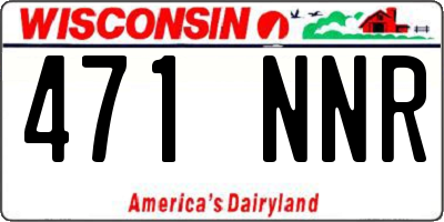 WI license plate 471NNR