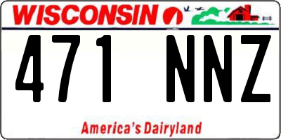 WI license plate 471NNZ