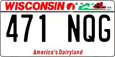 WI license plate 471NQG