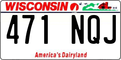 WI license plate 471NQJ