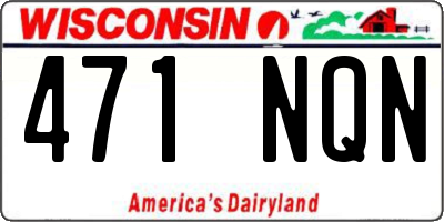 WI license plate 471NQN