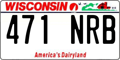 WI license plate 471NRB