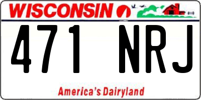 WI license plate 471NRJ