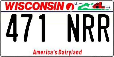 WI license plate 471NRR