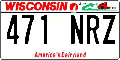WI license plate 471NRZ