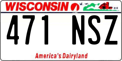 WI license plate 471NSZ