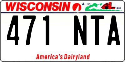 WI license plate 471NTA