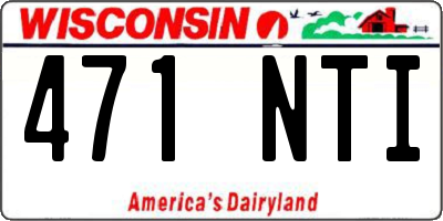 WI license plate 471NTI