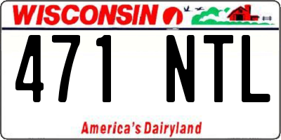 WI license plate 471NTL