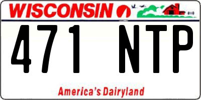WI license plate 471NTP