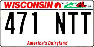WI license plate 471NTT