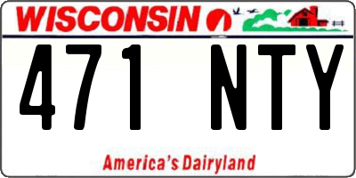 WI license plate 471NTY