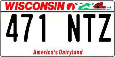 WI license plate 471NTZ