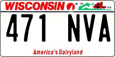 WI license plate 471NVA