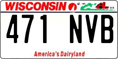 WI license plate 471NVB