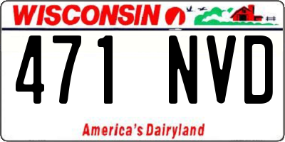 WI license plate 471NVD