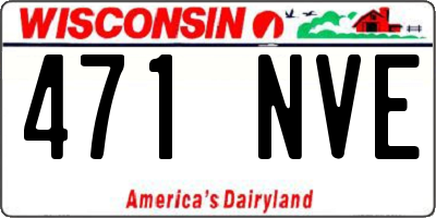 WI license plate 471NVE