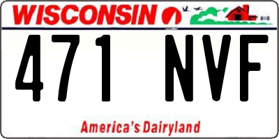 WI license plate 471NVF