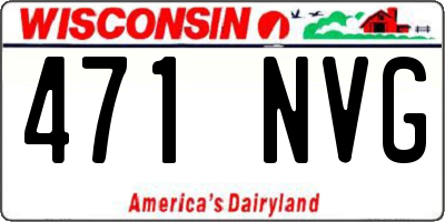WI license plate 471NVG