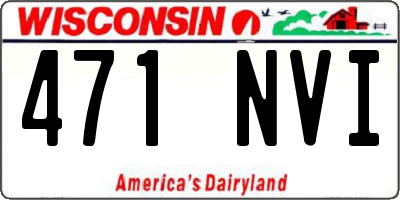 WI license plate 471NVI