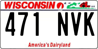 WI license plate 471NVK