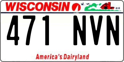 WI license plate 471NVN