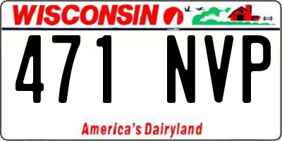 WI license plate 471NVP