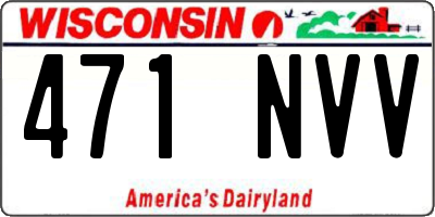 WI license plate 471NVV