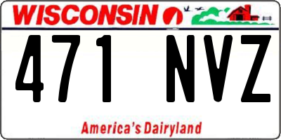 WI license plate 471NVZ