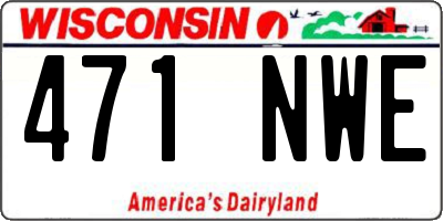 WI license plate 471NWE