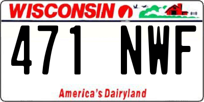 WI license plate 471NWF