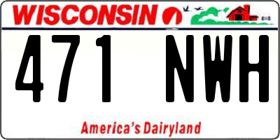 WI license plate 471NWH