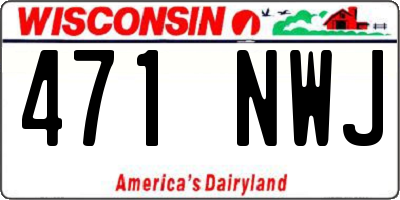 WI license plate 471NWJ
