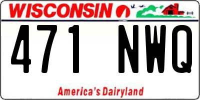 WI license plate 471NWQ