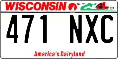 WI license plate 471NXC