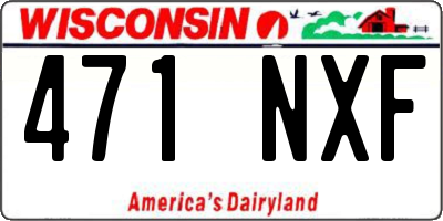 WI license plate 471NXF