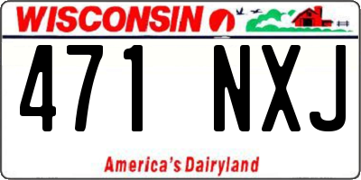 WI license plate 471NXJ