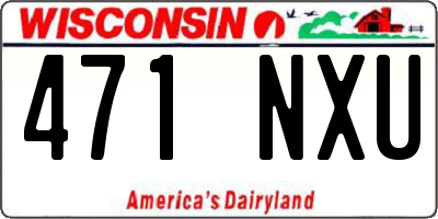 WI license plate 471NXU