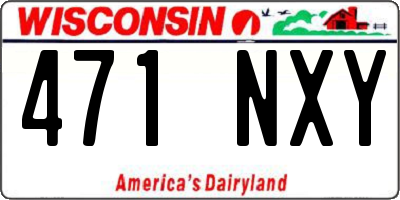 WI license plate 471NXY