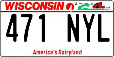WI license plate 471NYL