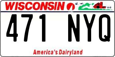 WI license plate 471NYQ