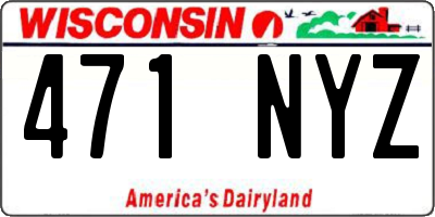 WI license plate 471NYZ