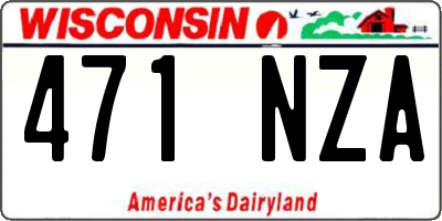 WI license plate 471NZA