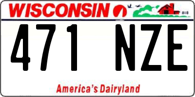 WI license plate 471NZE